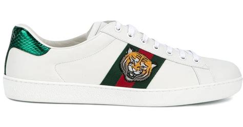 gucci ace tiger patch|gucci ace tennis shoes.